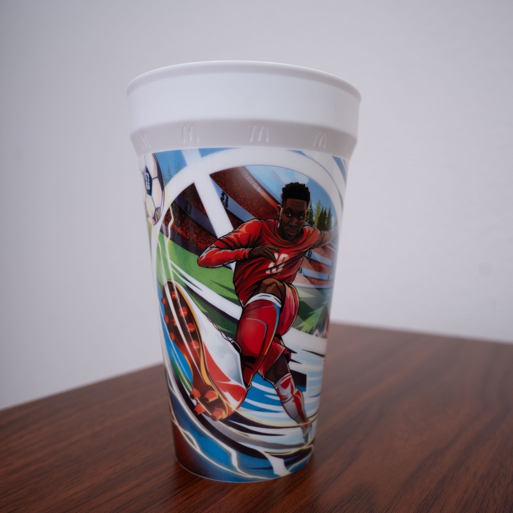 McDonalds 2026 FIFA World Cup Alphonso Davies Canada Collectible Cup 20oz New - Picture 2 of 4